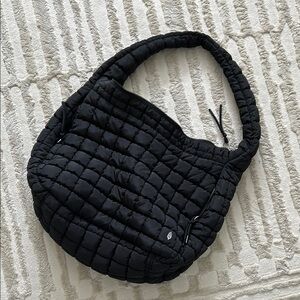 Free People Carry All Black Quilted Women's Bag